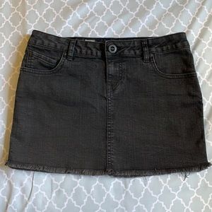 Volcom Denim black mini Skirt
